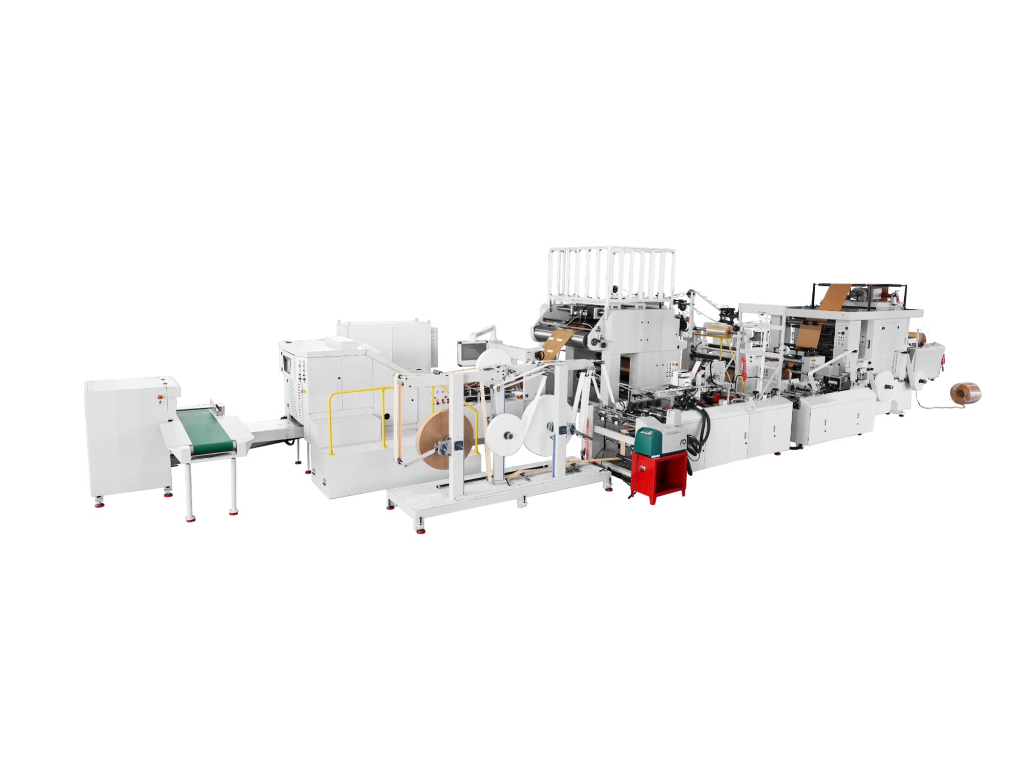 Paper Bag Machine with Twisted and Flat Handle Inline
